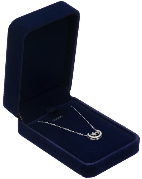 Classic Velvet Necklace Pendant Box Jewelry Gift Boxes