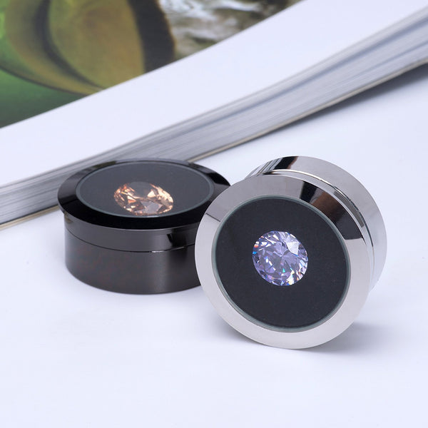 Mini Diameter 1.3 inch Loose Diamond or Gemstone Display Case