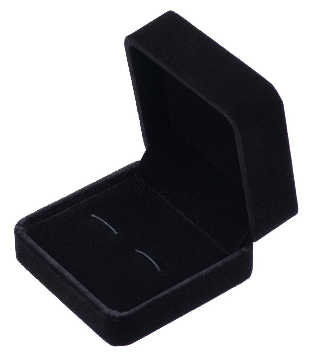 Small Dark Classic Velvet Cufflink Box Case …